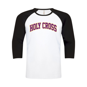 Holy Cross Campus Edition Ring Spun Baseball Tee