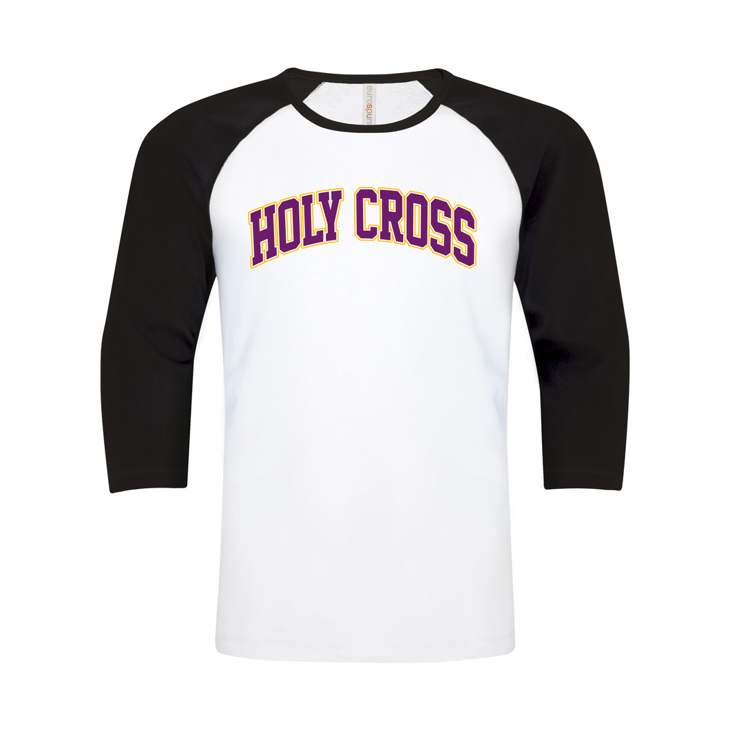 Holy Cross Campus Edition Ring Spun Baseball Tee