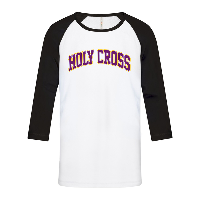 Holy Cross Campus Edition Ring Spun Baseball Youth Tee