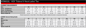 Ben R. McMullin STAFF KOI Triblend V-Neck Ladies Tee
