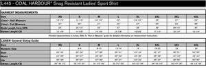 Ben R. McMullin STAFF Coal Harbour Snag Resistant Ladies Sport Shirt Embroidered