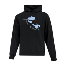 Load image into Gallery viewer, North of Superior Treasured Locations Hoodie - Lake Love Edition