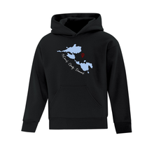 Load image into Gallery viewer, North of Superior Treasured Locations Youth Hoodie - Lake Love Edition