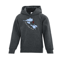 Load image into Gallery viewer, North of Superior Treasured Locations Youth Hoodie - Lake Love Edition
