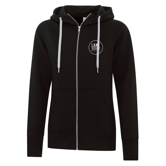 Lake Superior Rocks ESActive Core Full Zip Ladies Hooded Sweatshirt