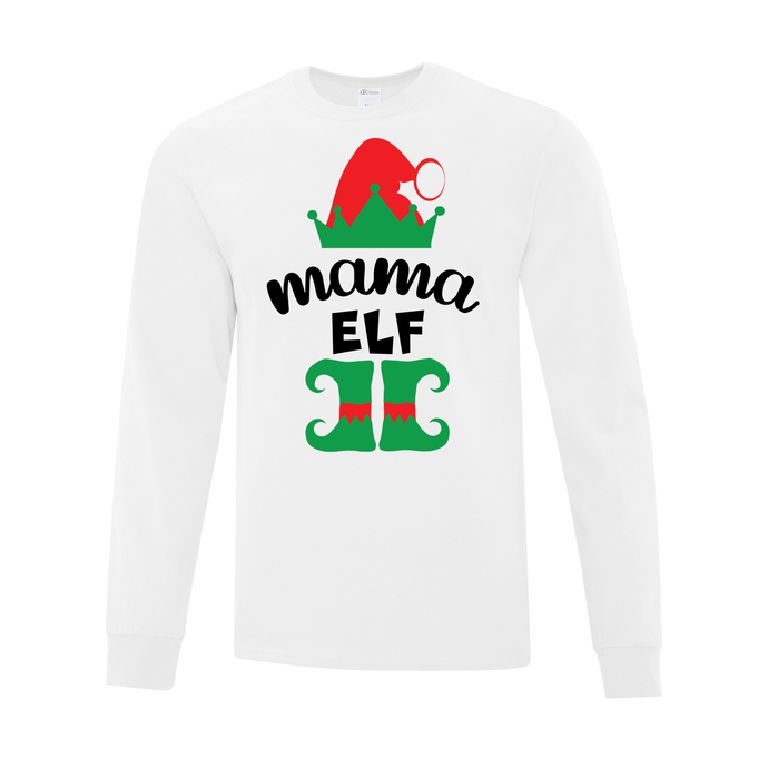 Mama Elf Long Sleeve Tee