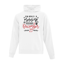 Load image into Gallery viewer, I&#39;m Only A Morning Person On December 25th Hoodie