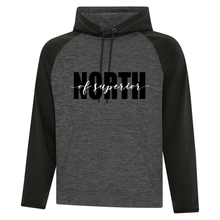 Load image into Gallery viewer, North of Superior Dynamic Heather Fleece Two-Tone Hoodie