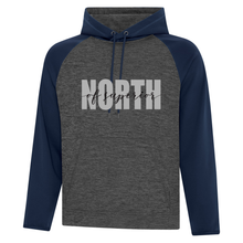 Load image into Gallery viewer, North of Superior Dynamic Heather Fleece Two-Tone Hoodie