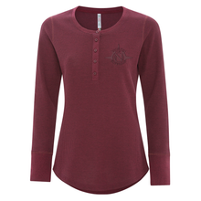 Load image into Gallery viewer, NOS Ladies Thermal Long Sleeve Henley