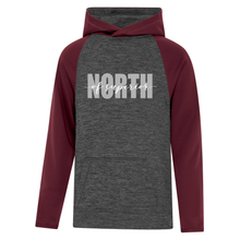 Load image into Gallery viewer, North of Superior Dynamic Heather Fleece Two-Tone Youth Hoodie