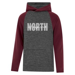 North of Superior Dynamic Heather Fleece Two-Tone Youth Hoodie