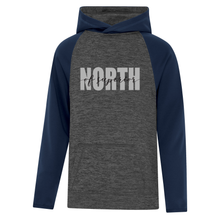 Load image into Gallery viewer, North of Superior Dynamic Heather Fleece Two-Tone Youth Hoodie