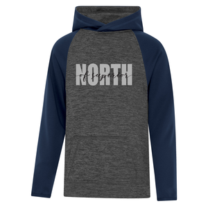 North of Superior Dynamic Heather Fleece Two-Tone Youth Hoodie