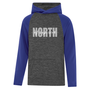 North of Superior Dynamic Heather Fleece Two-Tone Youth Hoodie