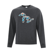 Load image into Gallery viewer, Great Lakes Everyday Fleece Crewneck Sweater - Naturally Illustrated