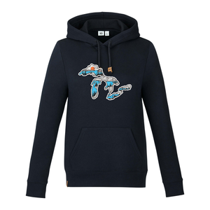Great Lakes Tentree Space Dye Ladies Classic Hoodie - Naturally Illustrated