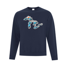 Load image into Gallery viewer, Great Lakes Everyday Fleece Crewneck Sweater - Naturally Illustrated