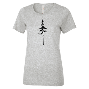 Lone Pine Eurospun Ring Spun Ladies Tee - Naturally Illustrated x NOS
