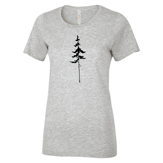Lone Pine Eurospun Ring Spun Ladies Tee - Naturally Illustrated x NOS