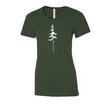 Load image into Gallery viewer, Lone Pine Eurospun Ring Spun Ladies Tee - Naturally Illustrated x NOS