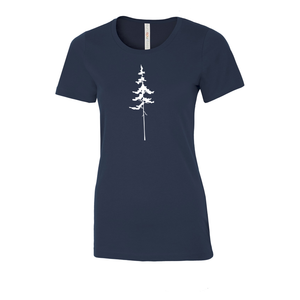 Lone Pine Eurospun Ring Spun Ladies Tee - Naturally Illustrated x NOS