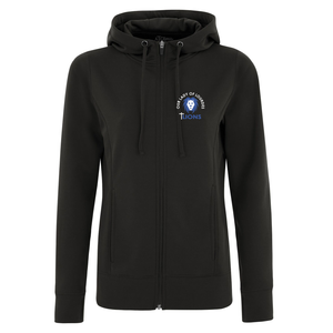 OLOL STAFF Game Day Fleece Full Zip Ladies Hooded Sweatshirt