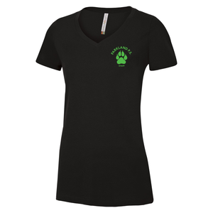 Parkland STAFF Ladies V-Neck Cotton Tee