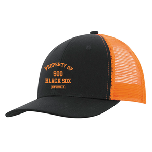 Property Of Soo Black Sox Snapback Trucker Hat