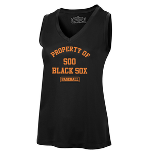 Property Of Soo Black Sox Pro Team Ladies Tank