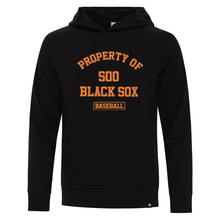 Load image into Gallery viewer, Property Of Soo Black Sox KOI Element Pullover Hooded Fleece