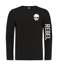 Load image into Gallery viewer, REBEL GYM Skull &amp; Logo Adult Long Sleeve