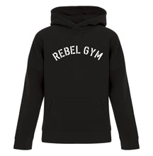 Load image into Gallery viewer, REBEL GYM Logo Youth Hoodie
