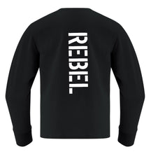 Load image into Gallery viewer, REBEL GYM Skull &amp; Rebel Logo Youth Long Sleeve