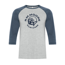 Load image into Gallery viewer, R.M. Moore Ring Spun Adult Baseball Tee