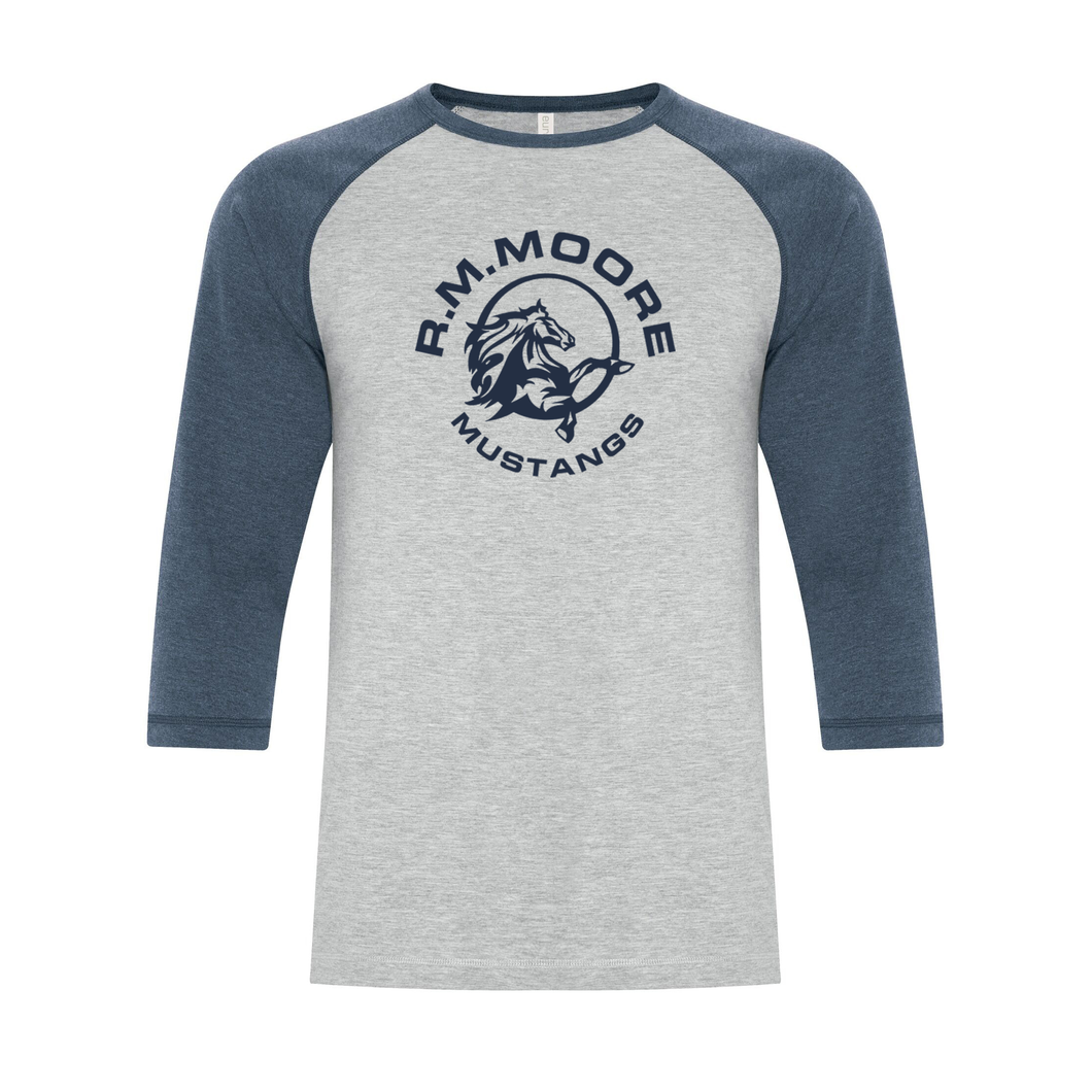 R.M. Moore Ring Spun Adult Baseball Tee