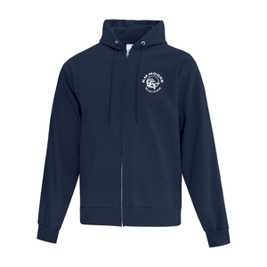 R.M. Moore Hooded Full Zip Adult Sweatshirt Embroidered