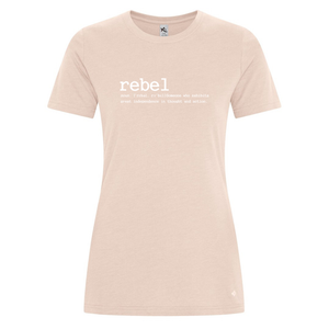 REBEL GYM "Rebel" Definition Ladies T-Shirt