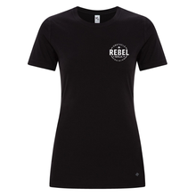 Load image into Gallery viewer, REBEL GYM Left Chest Logo Ladies T-Shirt