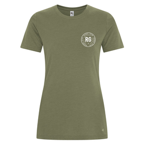 REBEL GYM Left Chest Logo Ladies T-Shirt