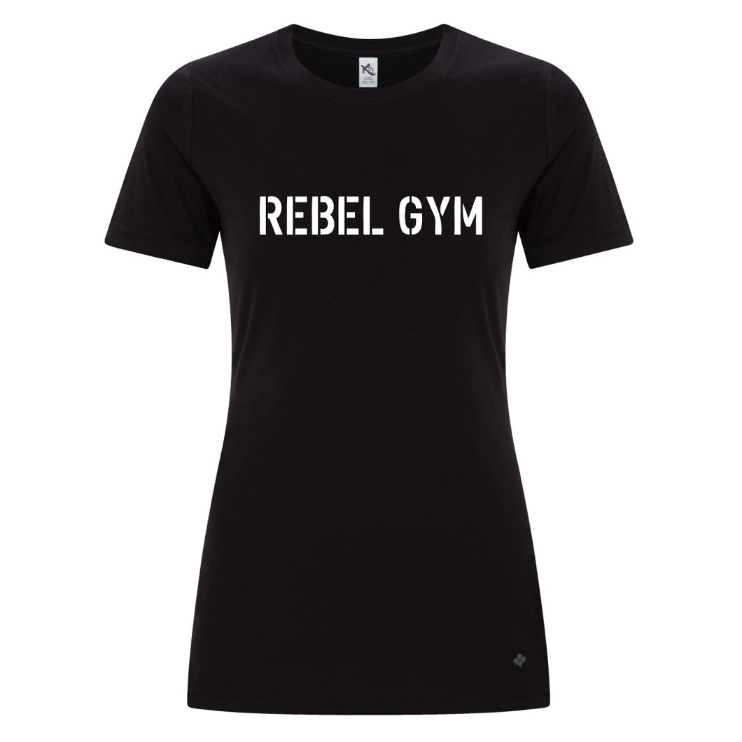 REBEL GYM Full Chest Ladies T-Shirt