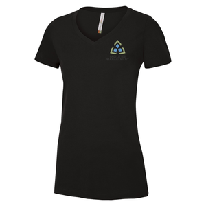 Sault College Facilities Ladies V-Neck Cotton Tee
