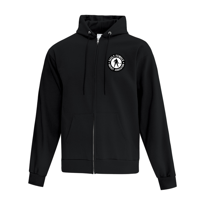 Sault Female Hockey Association Everyday Fleece Adult Full Zip Hooded Sweatshirt