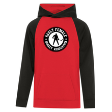 Load image into Gallery viewer, Sault Female Hockey Association Game Day Youth 2-Tone Hooded Sweatshirt