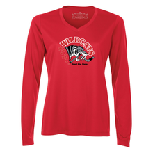 Load image into Gallery viewer, Sault Female Hockey Association Pro Team Ladies V-Neck Long Sleeve Tee