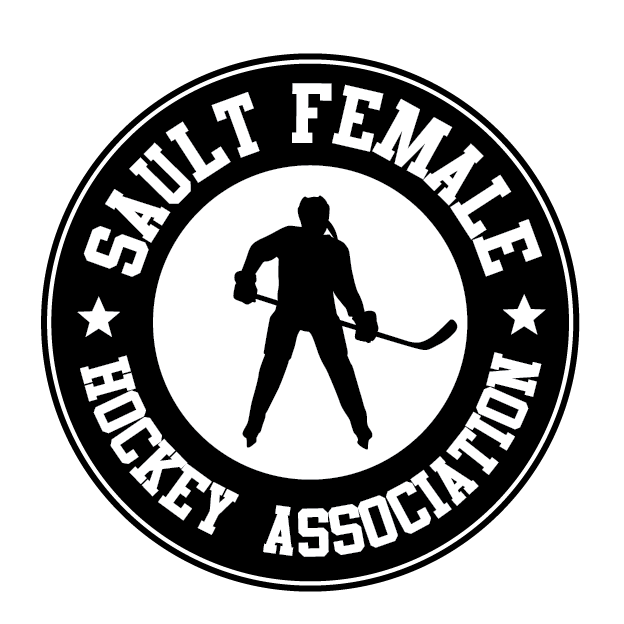 Sault Female Hockey Association Car Window Decal