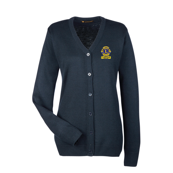 St. Joseph Island Lions Club Pilbloc™ V-Neck Button Down Ladies Cardigan
