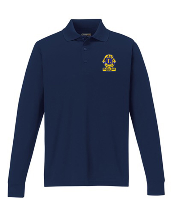 St Joseph Island Lions Club Pinnacle Performance Long Sleeve Piqué Polo