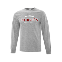 Load image into Gallery viewer, SMC Football Laces Out Cotton Long Sleeve Tee