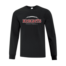 Load image into Gallery viewer, SMC Football Laces Out Cotton Long Sleeve Tee